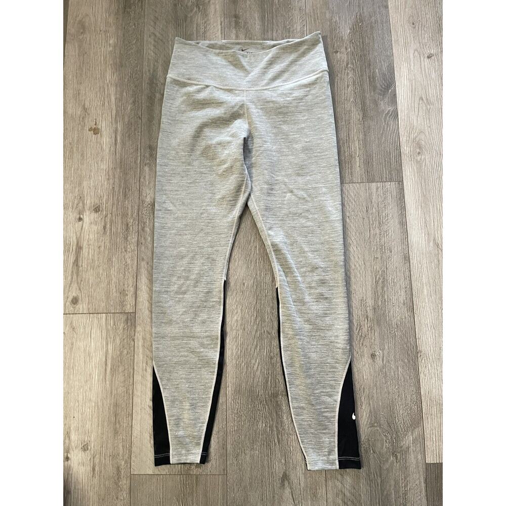 Nike Women's Dri-Fit Gray Silver Black Mesh Detail Workout